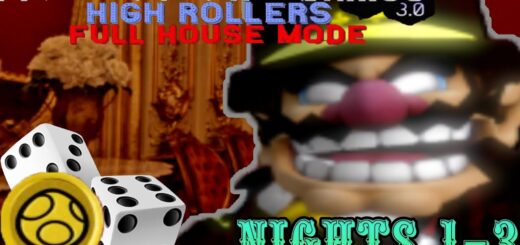 Gambling my life at Wario's casino!?: Five Nights at Wario's high rollers 3.0 full house nights 1-3