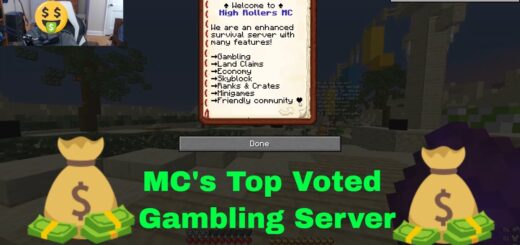 The Top Voted Minecraft Gambling Server, High Rollers