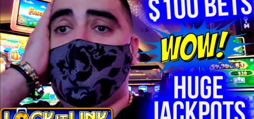 $100 A Spin LOCK IT LINK Slot Machines BIG HANDPAY JACKPOTS | Couldn't Stop Winning JACKPOTS