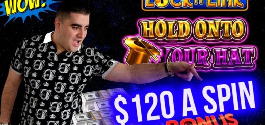 $120 A Spin High Limit Lock It Link Slot BIG HANDPAY JACKPOT ! Winning Big Money In Las Vegas Casino