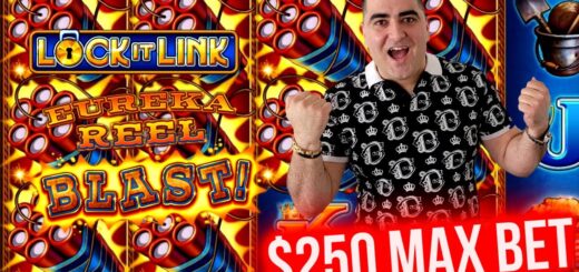 $250 A Spin HANDPAY JACKPOTS On Eureka Lock It Link Slot | Massive Bets & JACKPOTS | SE-4 | EP-13