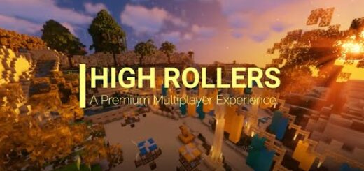HIGH ROLLERS | JAVA 1.15.2 MINECRAFT SERVER | LAND CLAIMS | TOWNS | KEYS & CRATES | ECONOMY |