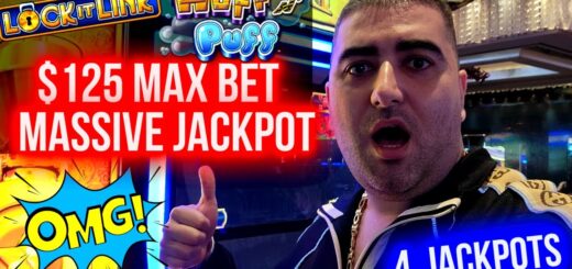 Huff N Puff Slot MASSIVE HANDPAY JACKPOT - $125 Max Bet | Winning Mega Bucks On Slot In Las Vegas