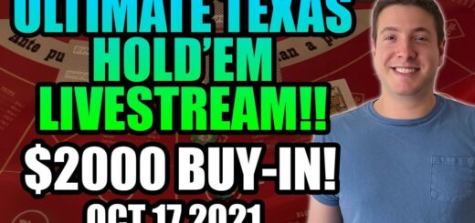 LIVE: ULTIMATE TEXAS HOLDEM! LETS STAY HOT!! $2000 Buy In! Oct 17th 2021