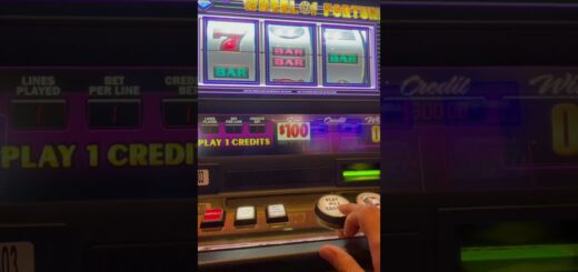$100 Dollar Wheel of Fortune Slot Machine Jackpot