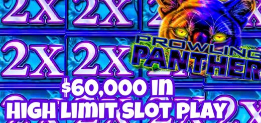 $60,000 HIGH LIMIT SLOT PLAY/ MASSIVE $250-$500 BETS/ PROWLING PANTHER HIGH LIMIT SLOT PLAY