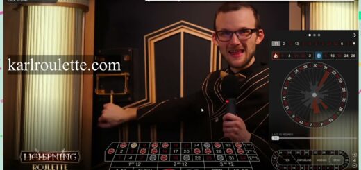 From 30€ to 500€ at LIGHTNING ROULETTE, EVOLUTION GAMING, no multipliers!!!