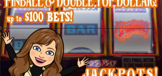 ? Old School PINBALL SLOT MACHINE ? DOUBLE TOP DOLLAR - Handpay Jackpot ? Slot Play at Bellagio?
