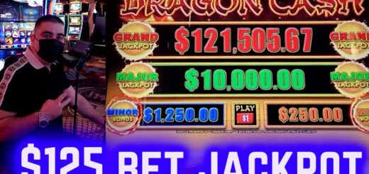 $125 A Spin Dragon Cash Slot BIG HANDPAY JACKPOT | Las Vegas Casinos Jackpot Winners ! PART-1