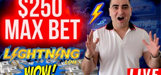 $250 A Spin LIGHTNING LINK MASSIVE WINS ! ?$100,000 Live Stream w/BIGGEST BETS