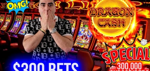$300 A Spin Dragon Cash Slot Machine !  Beating Roulette Table In Las Vegas Casino