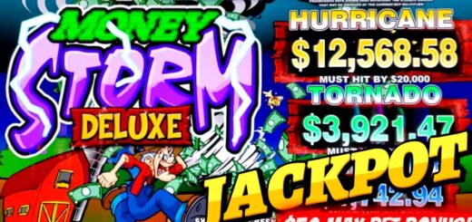 $5,000 Slot Play! $100 Wheel Of Fortune & HANDPAY JACKPOT On MONEY STORM Deluxe Slot Machine | EP-12
