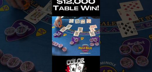 AWESOME $12,000 BLACKJACK TABLE WIN #shorts
