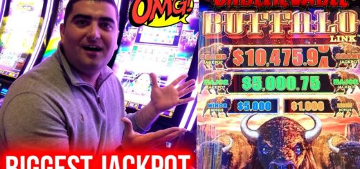 BIGGEST JACKPOT Ever On New BUFFALO LINK Slot | Winning Mega Bucks At Casino On Slot