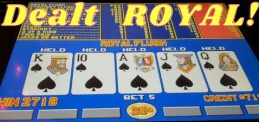 JACKPOT!! Dealt Royal Flush | Video Poker in Las Vegas!!