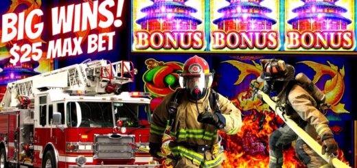 Machine Was On Fire &  Casino Called 911? High Limit Lock It Link Slot NON STOP BONUSES -$25 Max Bet