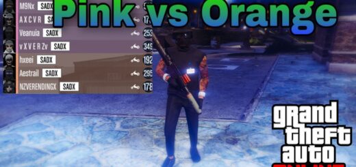 Pink vs Orange it was for fun