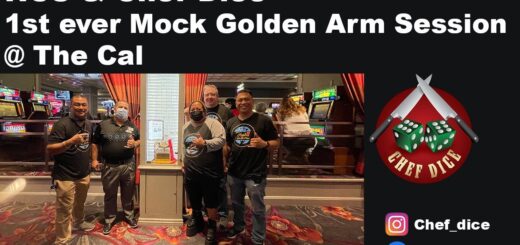 Behind the scenes with Hawaiicrapshooters Mock Golden arm final table hosted by Chef Dice