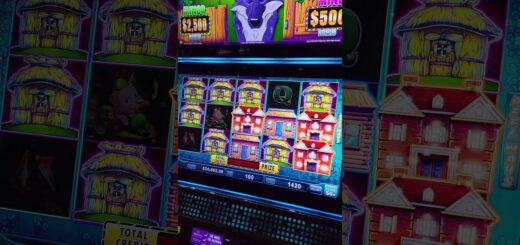 Huff N Puff Slot HUGE HANDPAY JACKPOT #Shorts