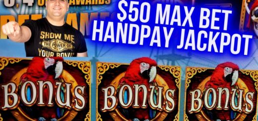 $50 Max Bet HANDPAY JACKPOT On Cash Falls Slot | Las Vegas Casino JACKPOT | SE-1| EP-9