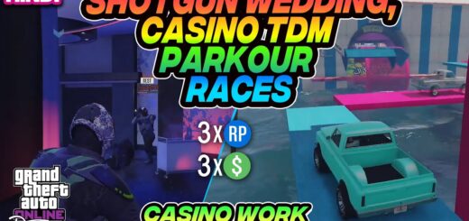 GTA 5 Online [Hindi] TDM shotgun wedding, Deathmatch, parkour races, 3X GTA$ Casino Work + more.
