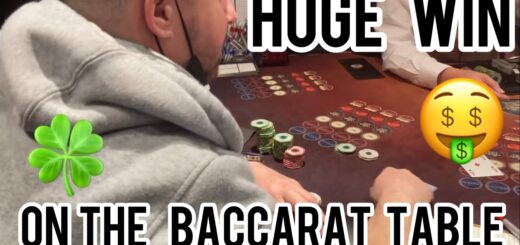 Massive Win At Casino Baccarat Table