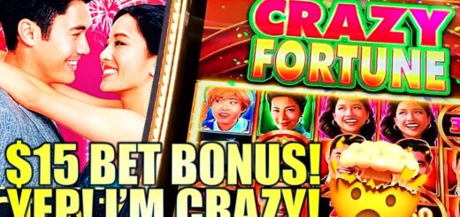 OFFICALLY CRAZY! ? CHASING A $15 BET BONUS ON CRAZY RICH ASIANS Slot Machine (Aristocrat Gaming)