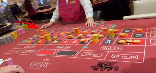 Stacking Chips Everywhere at The Venetian In Las Vegas Roulette Table!