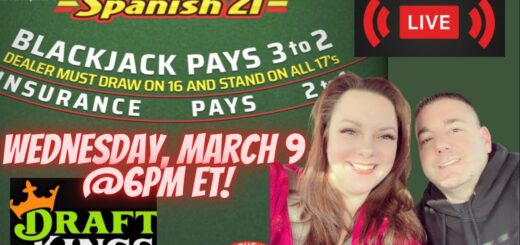 Live Spanish 21 Blackjack on DraftKings REAL MONEY! $1000 BUY IN, GREAT COMEBACK!!
