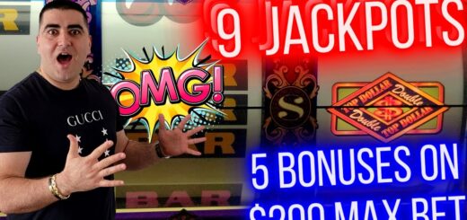 $200 Max Bets & 9 HANDPAY JACKPOTS On High Limit Slots - Luxurious Penthouse Tour