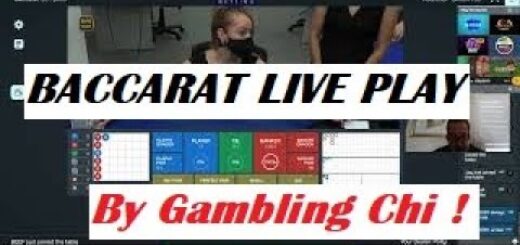 Baccarat Winning Strategy "LIVE PLAY" By Gambling Chi 3/28/2022