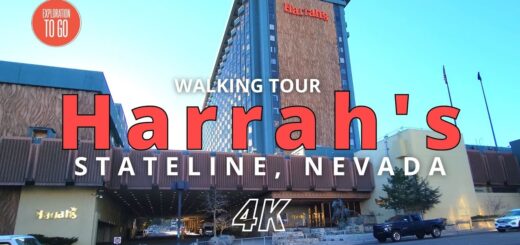 Exploring Harrah's Lake Tahoe in Stateline, Nevada USA Walking Tour