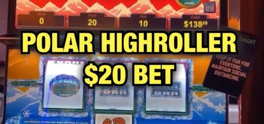 POLAR HIGH ROLLER $20 BET VGT SLOT AT CHOCTAW CASINO DURANT OKLAHOMA ! HIT MAKER $9 BET!