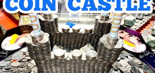 COIN CASTLE ... Inside The High Limit Coin Pusher Jackpot WON MONEY ASMR