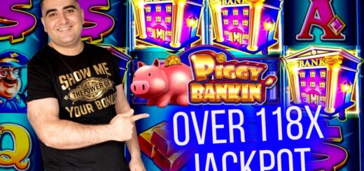 Over 118x JACKPOT HANDPAY On High Limit Piggy Bankin Slot Machine
