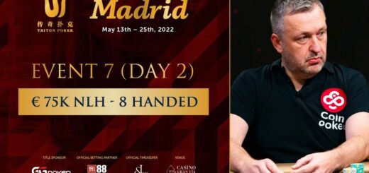 Triton Poker Madrid 2022 - Event #7 €75K NLH 8-Handed - Day 2