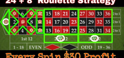 24 + 8 Roulette Strategy || Every Spin $30 Profit