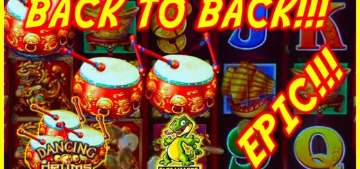 AWESOME BACK TO BACK HUGE BONUS WINS! Dancing Drums Slot LIVESTREAM HIGHLIGHT