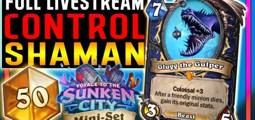 ⭐ Control Shaman! Legend Deck - Twitch Stream VODs - Voyage to the Sunken City - Hearthstone
