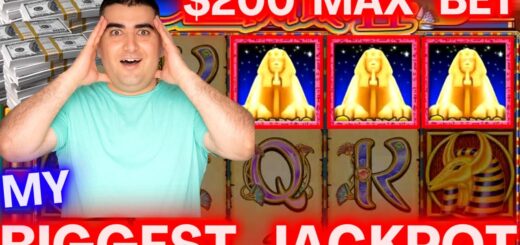 My BIGGEST JACKPOT Ever On Cleopatra Slot Machine - NON STOP JACKPOTS & $200 Max Bets