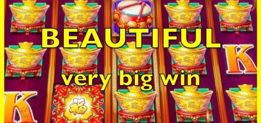 Rising Fortunes & Dancing Drums Jackpot Feature Bonus Free Games Big Win Jin Ji Bao Xi Slot Machine