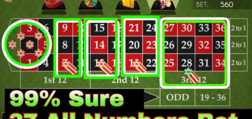 Roulette 99% Sure Trick || 37 all Numbers Cover || Roulette Strategy To Win