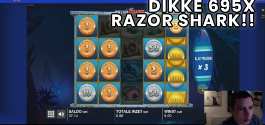 Dikke 695x winst op Razor Shark slot van Push Gaming - Bataviacasino.nl (Kansino)