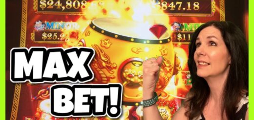 HUGE WIN on $10 MAX BET - Dancing Drums EXPLOSION! | Slot Video