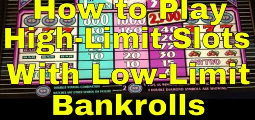 How to Play Slot Machines in the High Limit Room at Low Limits