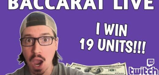 I Won 19 Units in 1 Hour Playing Baccarat "Live" on Twitch!!!