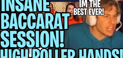 INSANE BACCARAT SESSION! HIGH ROLLER HANDS WITH LIVE DEALER!