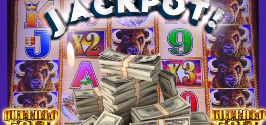Last Spin in Bonus Lands Huge Jackpot for us! Buffalo Gold Slot ? Live Casino Play ?