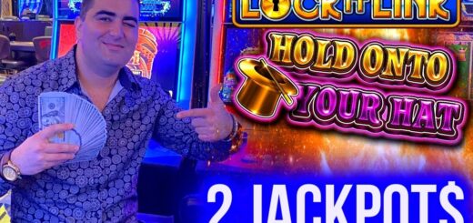 2 HANDPAY JACKPOTS On High Limit Lock It Link Slot | Winning Money In Las Vegas Casinos