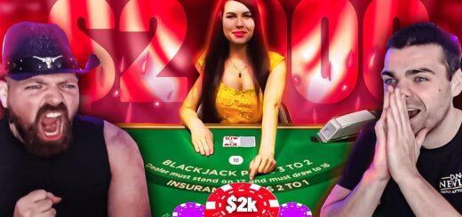 $20,000 High Roller Blackjack Session
